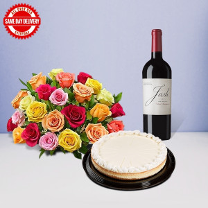 2kg-cheesecake-24-roses-with-red-wine