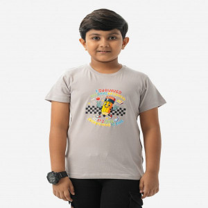 Gray Jersey Short Sleeve T-shirt