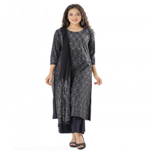 Black Viscose Salwar Kameez