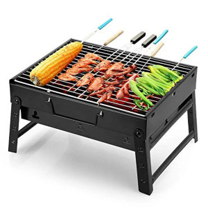 Portable BBQ Machine Black 1 Set