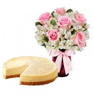 6-pink-roses-with-cheesecake