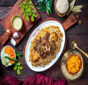 Basmati Kacchi with Borhani - 1:1