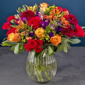 fiery-rose-bouquet