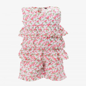 White  Cotton Bottom Tops Set
