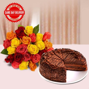 chocolate-cake-roses