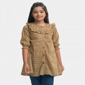 Printed Cotton A-line Tunic