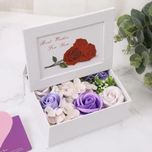 Soap Flower Gift Box With Frame