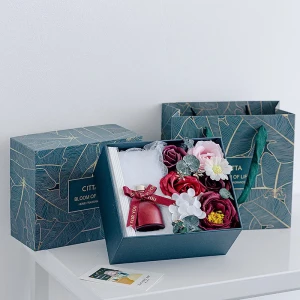 Soap Flower Wedding Party Decor Gift Box