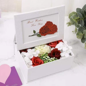 Soap Flower Gift Box With Frame