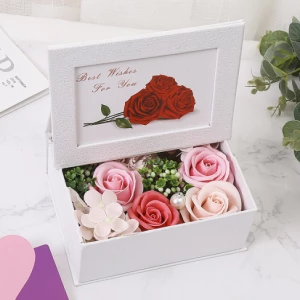 Soap Flower Gift Box With Frame