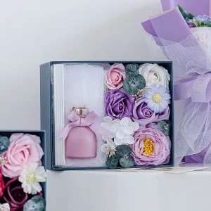 Soap Flower Wedding Party Decor Gift Box