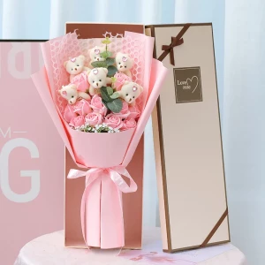 6 Bear Soap Flower Bouquet