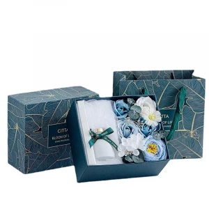 Soap Flower Wedding Party Decor Gift Box