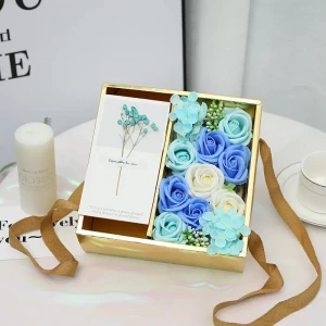 Soap Flower Gift Box With Card