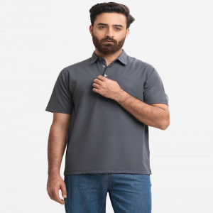 Ash Cotton Pique Polo