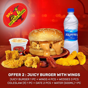 Offer 2B- Juicy Burger with Wings