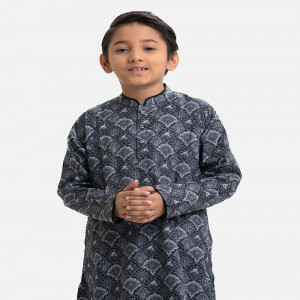Black Cotton Panjabi