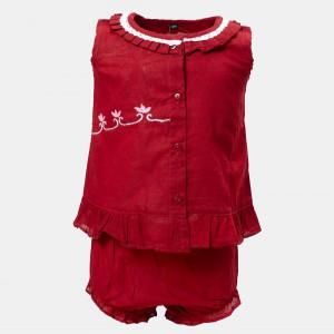 Red Cotton Newborns Nima Set