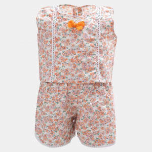 White Cotton Bottom Tops Set
