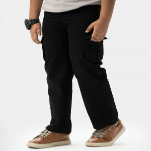 Black Denim Long Pants