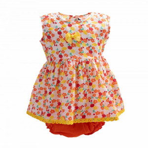 Multi Color New Born Frock