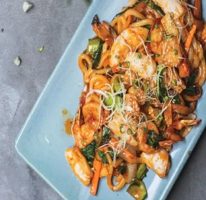 Spicy Seafood Yaki Udon