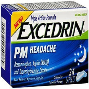 Excedrin migraine 50 Pack of 2 Capletsper Pack Counter Single dose Box