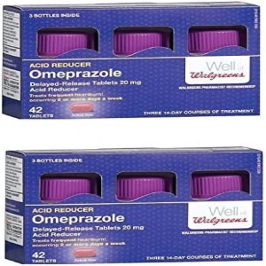 Walgreens Omeprazole 20Mg Tablets 84 Count (2 Packs of 42 Each)