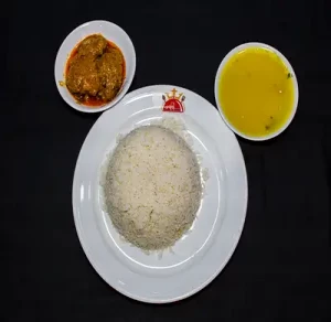 rice-with-chicken-jhal-fry-dal