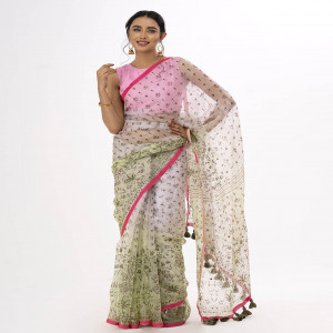 Pink Exclusive Silk Saree