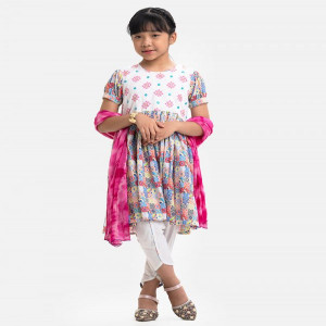 White Viscose Salwar Kameez