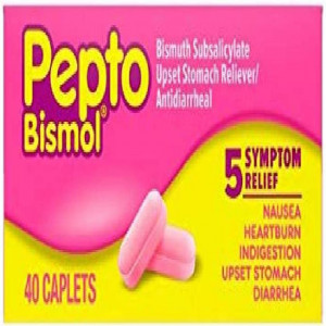 Pepto-Bismol Caplets, 40 Count (Pack of 1)