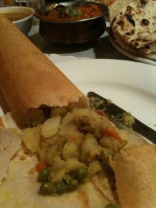 chicken-masala-butter-dosa