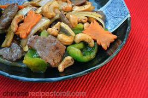Beef with chahew nut