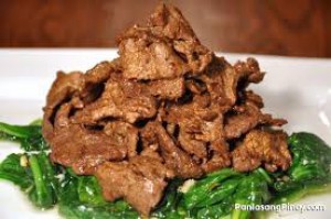 Beef with oyster sauce