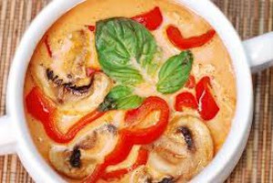 Chicken red curry sauce