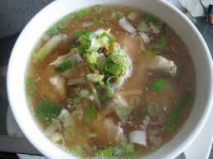 Thai steam promfret mushroom & ginger