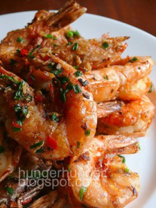 Salted backed prawn