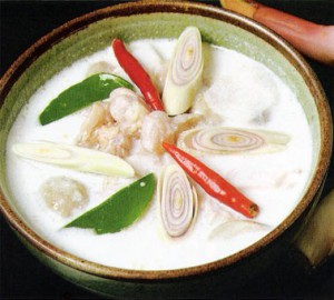 Thai coconut milk soup