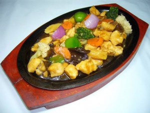 Sizzling chicken