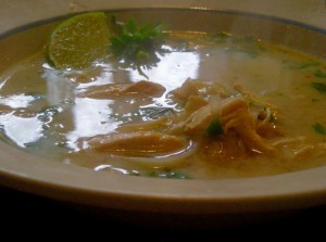 Chicken steamed soup