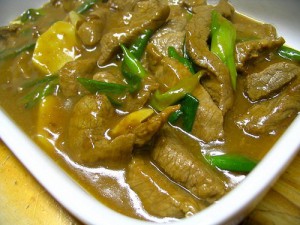 Beef with Ginger & onion