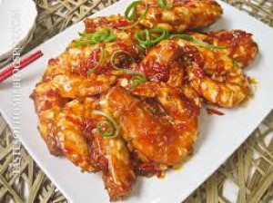 Sweet & sour prawns