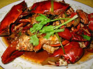 Crab with chilli sauce