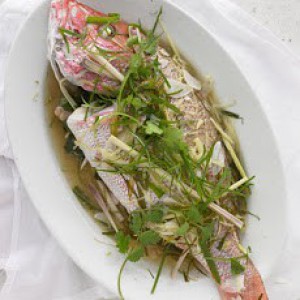 Mandarin fish with lime sauce