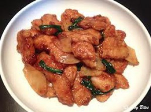 Slice fish with ginger