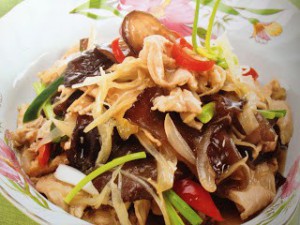 Chicken with Mashroom & Ginger