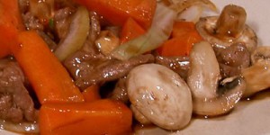 Sliced Beef With Mushroom