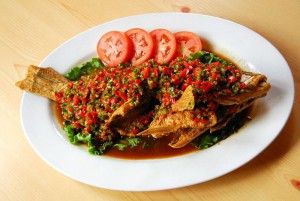 Sliced Fish with Chilli Paste