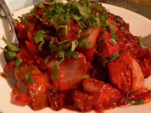 Chicken Chilli with Onion